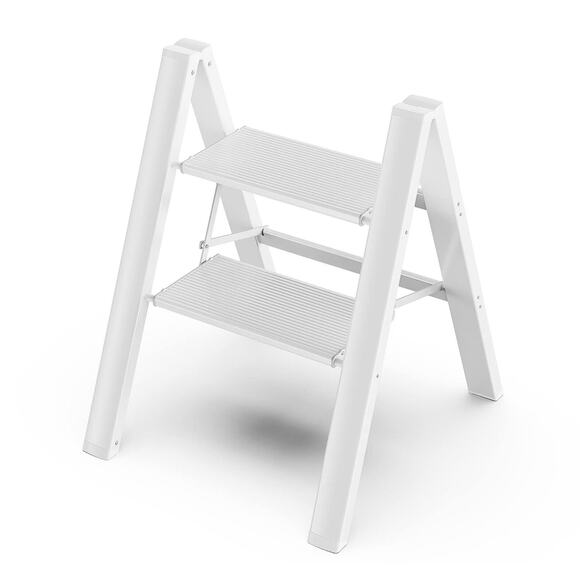 Brand New! 2 Step Ladder, Aluminum Folding 2 Step - Picture 1 of 5
